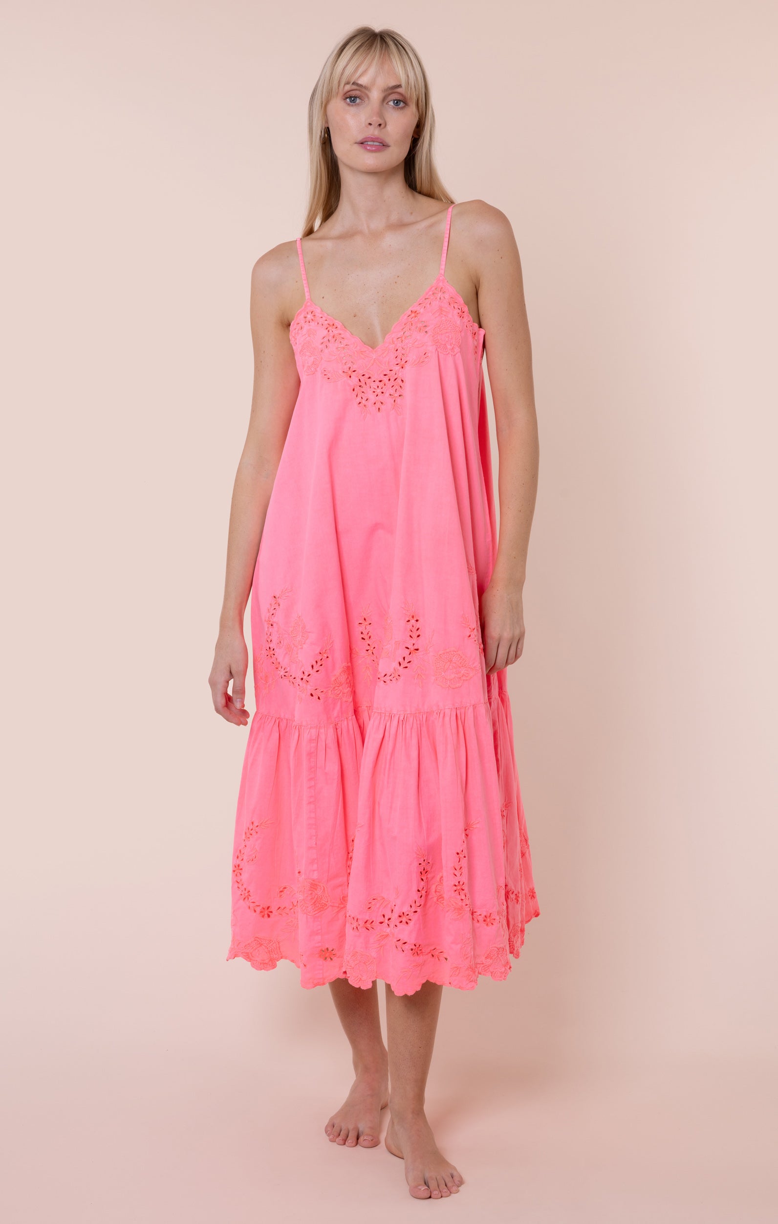 juliet dunn midi dress Blue Floaty Dress with Majorelle Tie Dye Print Juliet Dunn London