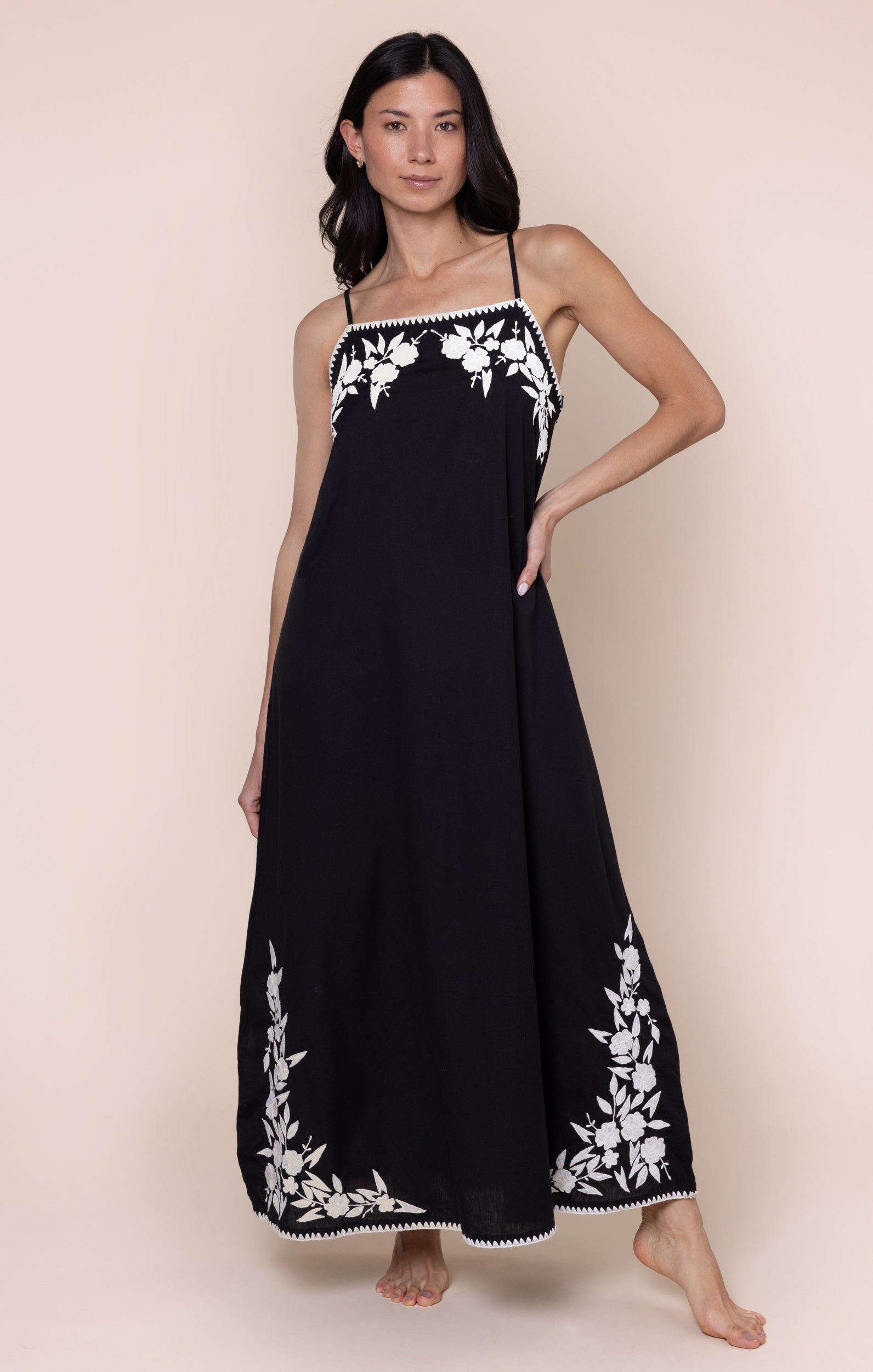 Black Square Neck Maxi Dress Juliet Dunn London Black Square Neck Maxi Dress Juliet Dunn London