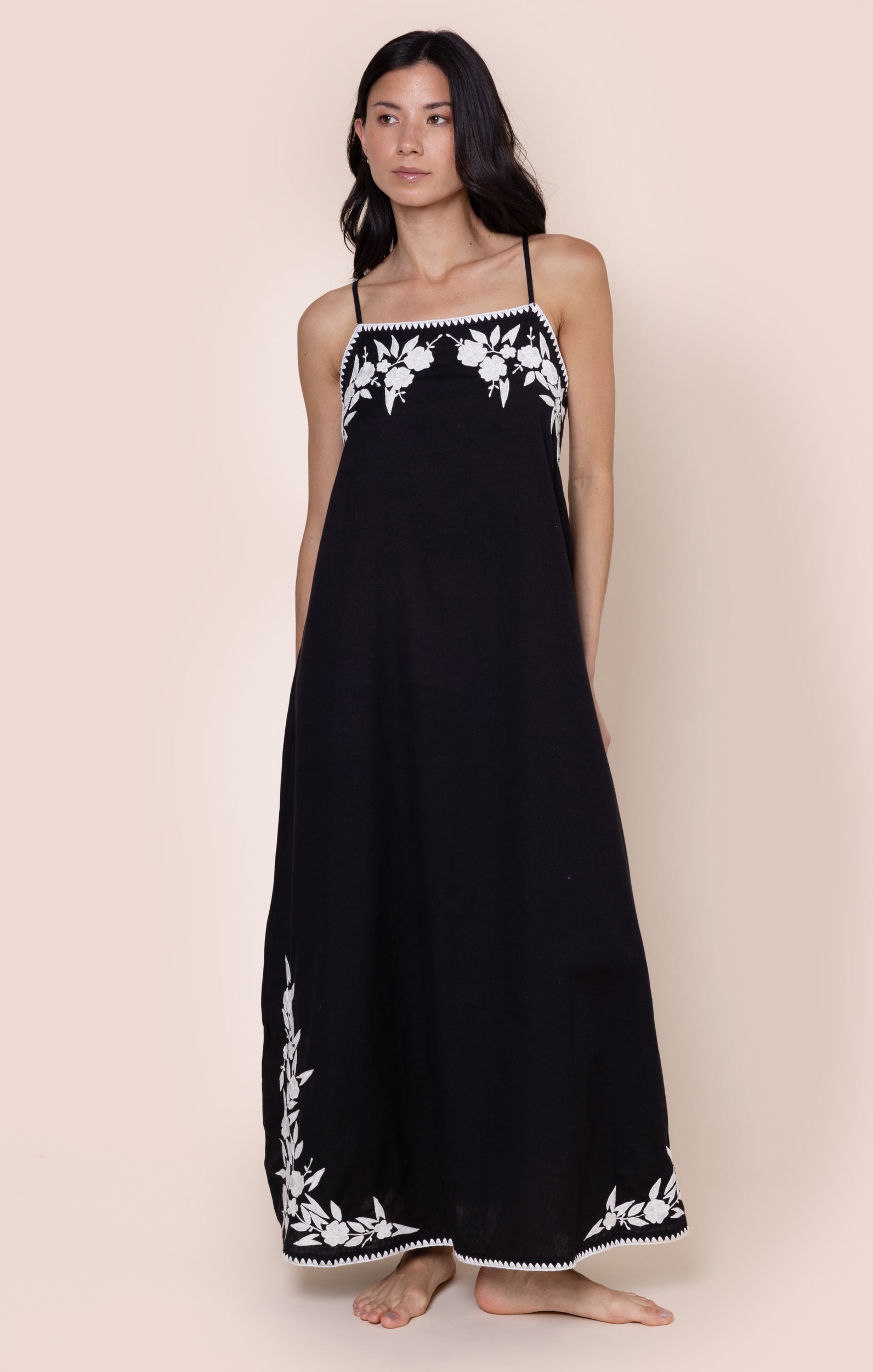 Black Square Neck Maxi Dress Juliet Dunn London Black Square Neck Maxi Dress Juliet Dunn London